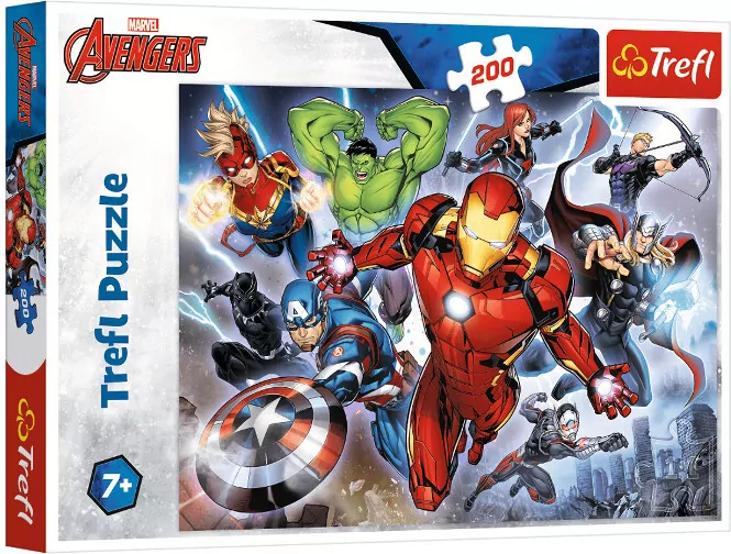 Puzzle 200 Waleczni Avengersi. 13260 - tantis.pl