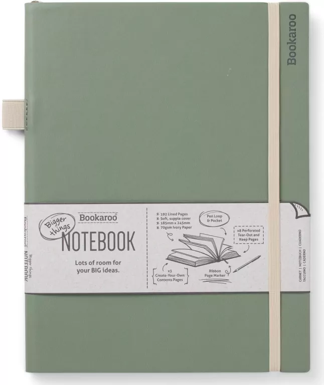 Bookaroo Notatnik Journal duży. Zielony - tantis.pl