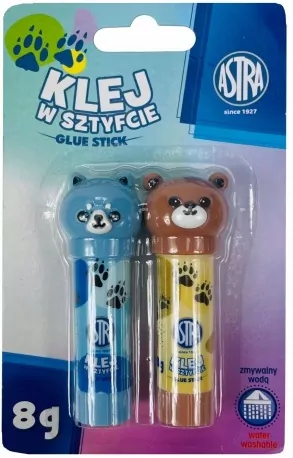 Klej w sztyfcie 8g. Zwierzątka 2 szt - tantis.pl
