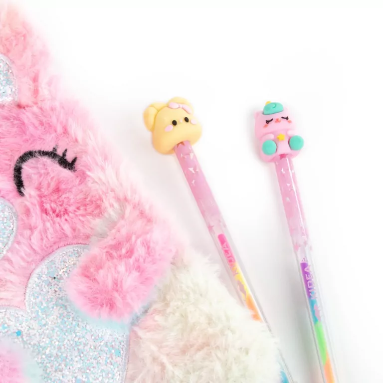 Długopis tęczowy zapach z figurką mix KIDEA - tantis.pl