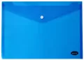 Teczka kopertowa na zatrzask 235x335 mm, niebieska - tantis.pl