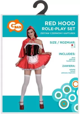Strój dla dorosłych Czerwony Kapturek rozm. S