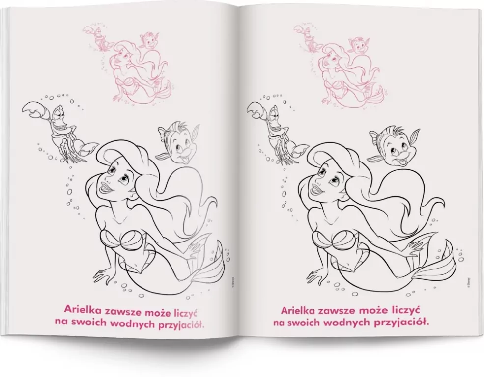 Disney Księżniczka. Kolorowanka z naklejkami - tantis.pl