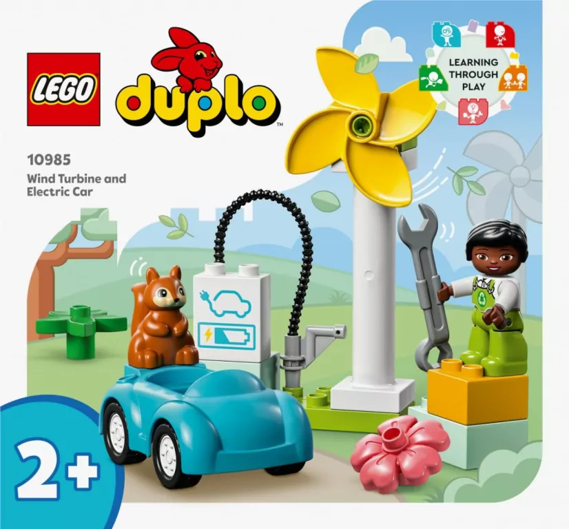 LEGO® DUPLO® Town. Turbina wiatrowa i samochód elektryczny. 10985 - tantis.pl