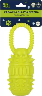 Zabawka dla Psa beczka 20cm zielona