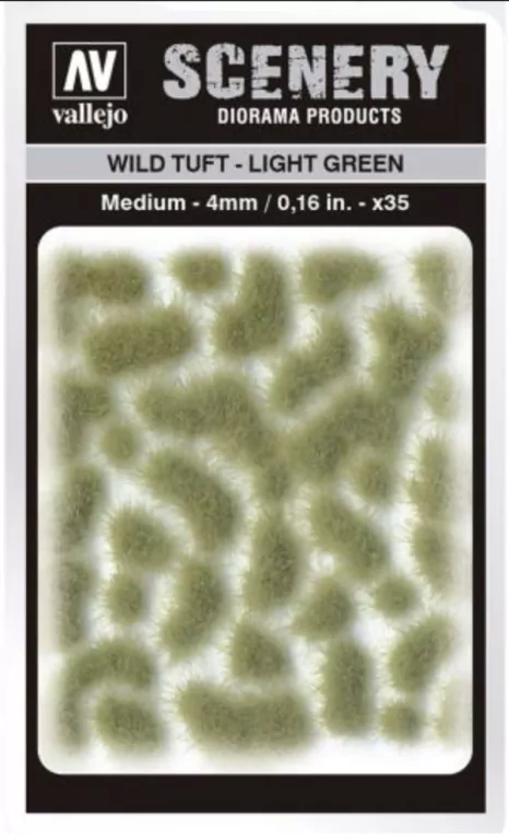 Vallejo: SC407 - Scenery - Wild Tuft - Light Green (4 mm x 35) - tantis.pl