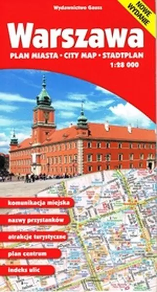 Warszawa. Plan miasta 1:28 000 wyd. 2024/2025 - tantis.pl