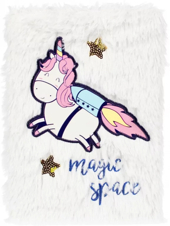 Notes pluszowy A5 Unicorn Space - tantis.pl