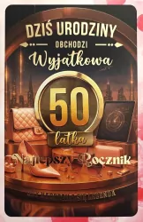 Karnet z wymiennymi rocznikami 50 damska