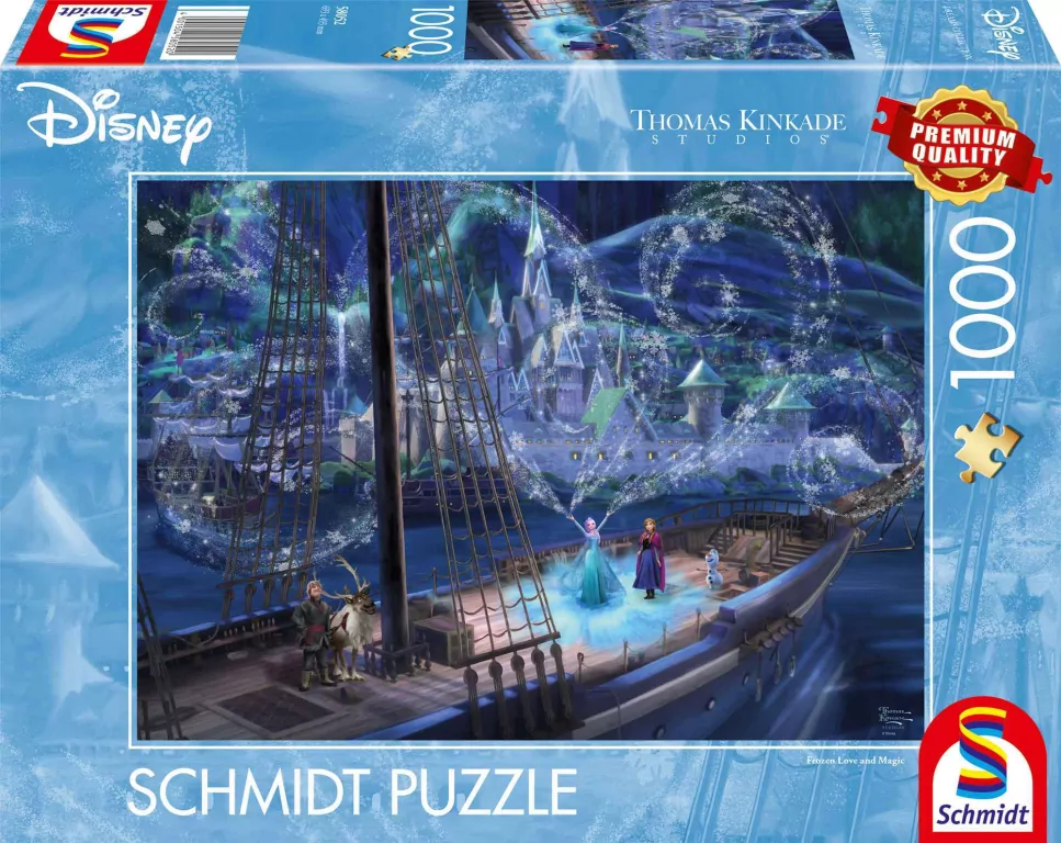 Puzzle 1000 Kraina Lodu: Miłość i magia (Disney) - tantis.pl