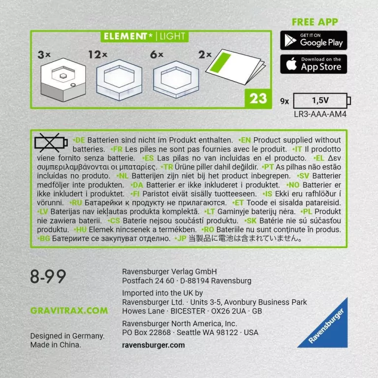 Ravensburger. Gravitrax. Power Dodatek Light - tantis.pl