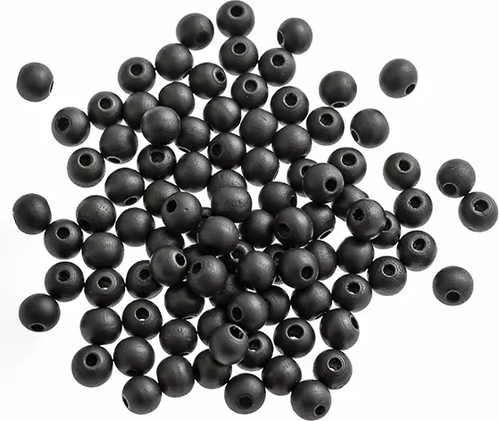Koraliki drewniane 10mm matowa czerń - tantis.pl