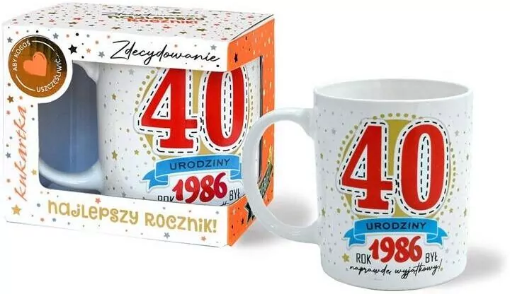Kubek Premium Urodziny 40 - tantis.pl