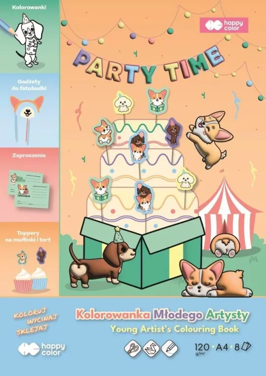 Kolorowanka Corgi Team A4 HAPPY COLOR - tantis.pl