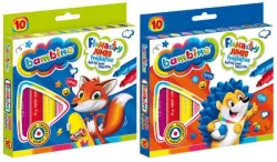 Flamastry Jumbo trójkątne Bambino. 10 kolorów