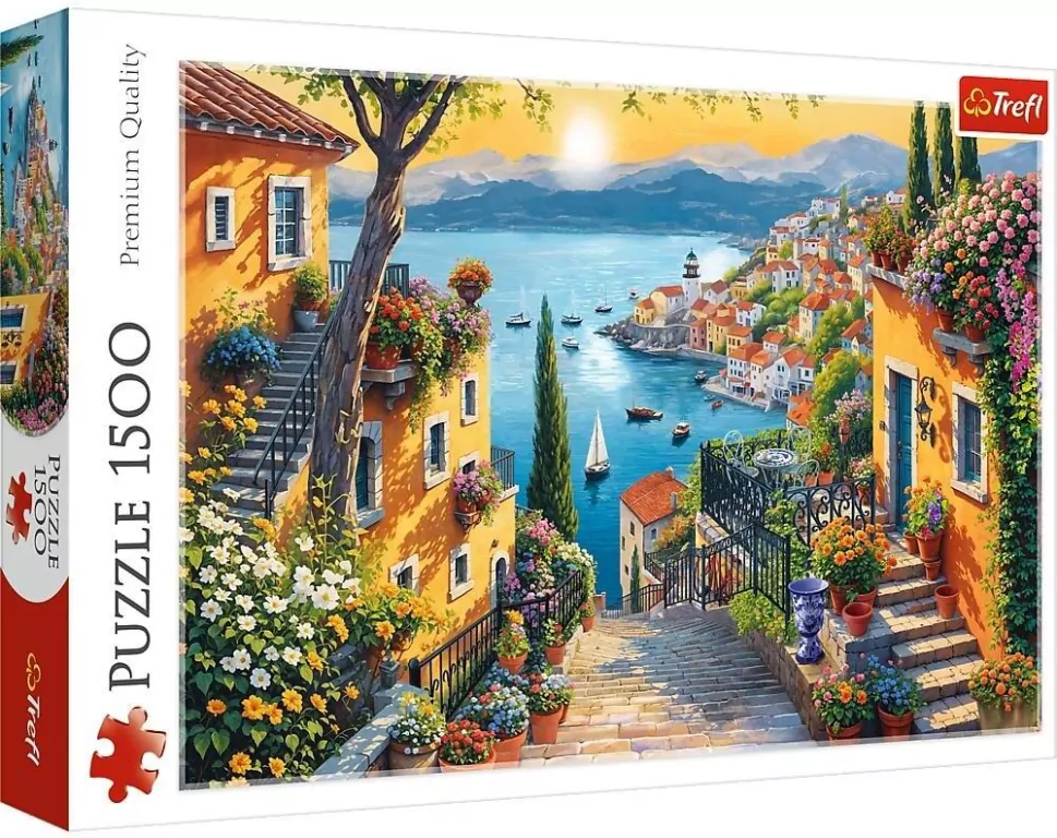 Puzzle 1500 Nadmorski widok TREFL - tantis.pl