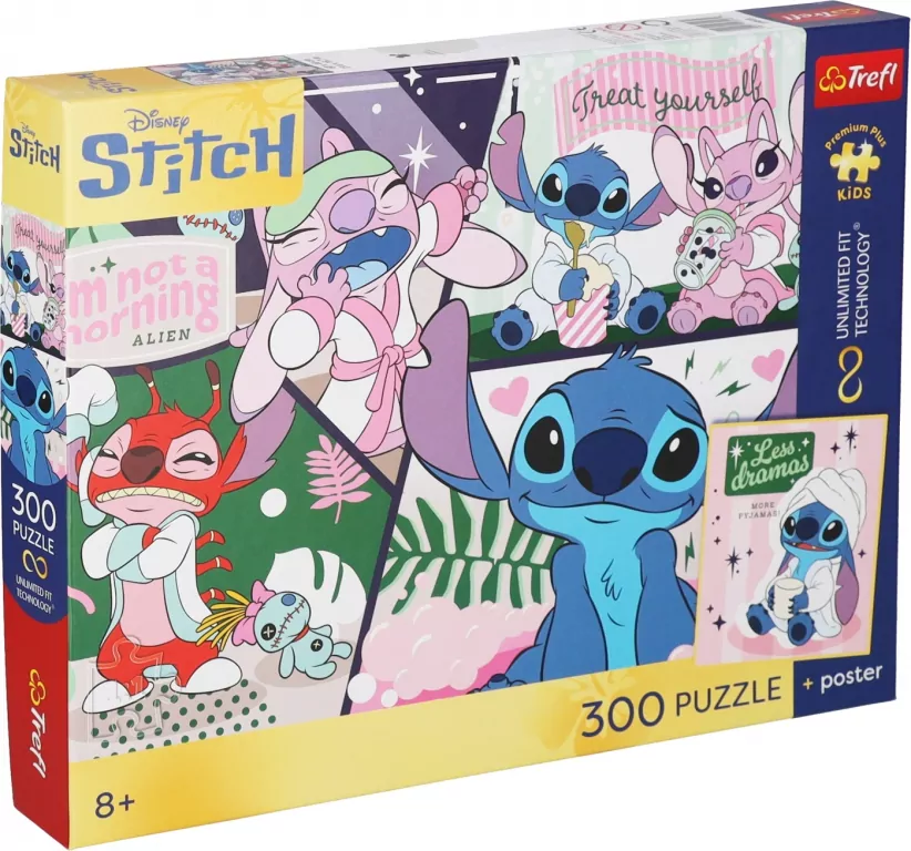 Puzzle 300 Lilo & Stitch + plakat TREFL - tantis.pl