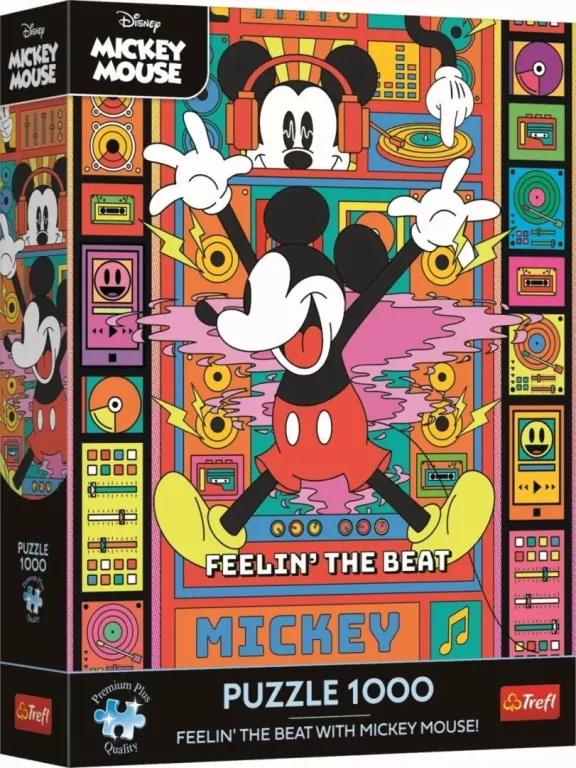 Puzzle 1000 Disney Czuj rytm z Mikim TREFL - tantis.pl