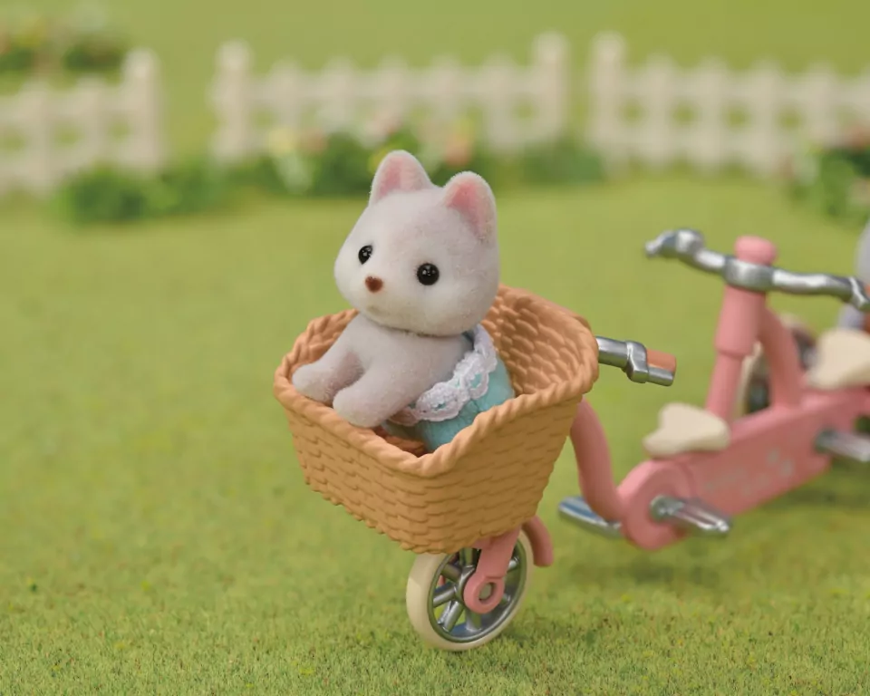 Sylvanian Families. Tandem na rowerze. Pieski Husky. Zestaw z figurkami - tantis.pl