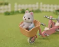 Sylvanian Families. Tandem na rowerze. Pieski Husky. Zestaw z figurkami - tantis.pl