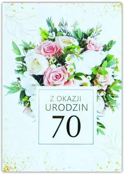 Kartka okolicznościowa. Urodziny 70 - tantis.pl