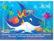 Zeszyt papierów kolorowych A5/10 z połyskiem