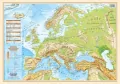 Podkładka na biurko. Mapa pol-fizyczna Europy - tantis.pl