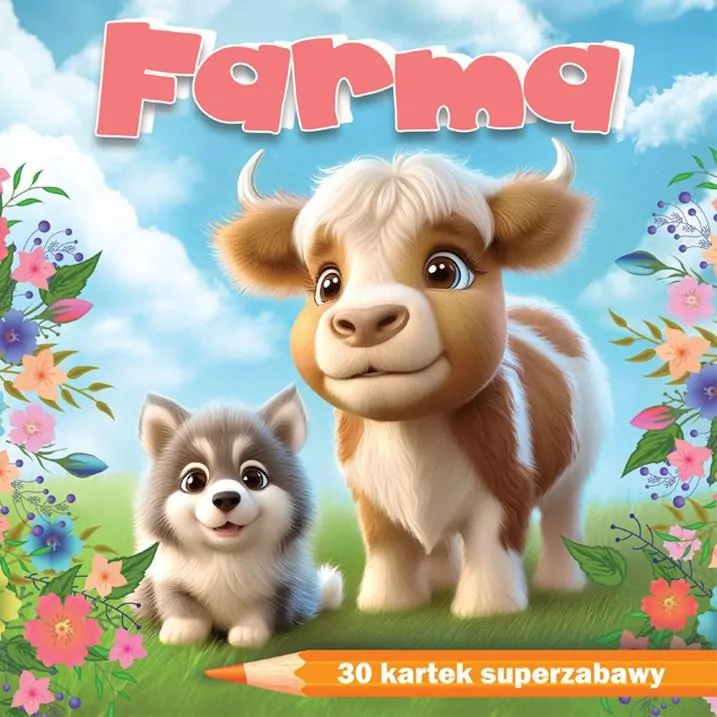 Farma. 30 kartek superzabawy - kolorowanka notes - tantis.pl