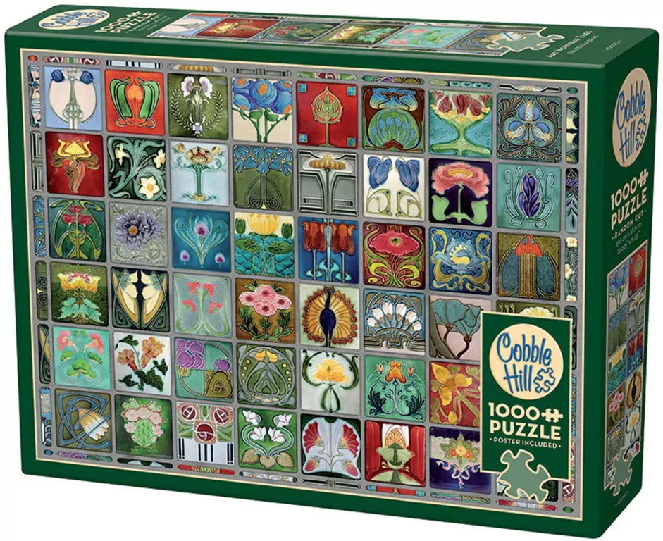 Puzzle 1000 Płytki w stylu secesyjnym 113598 - tantis.pl