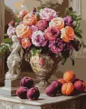 Malowanie po numerach - Eleganckie róże 40x50cm - tantis.pl