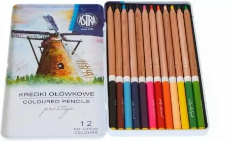 Kredki ołówkowe prestige. 12 kolorów - tantis.pl