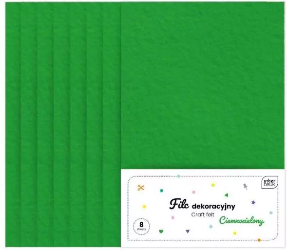 Filc dekoracyjny zielony YNJ NOSTER - tantis.pl