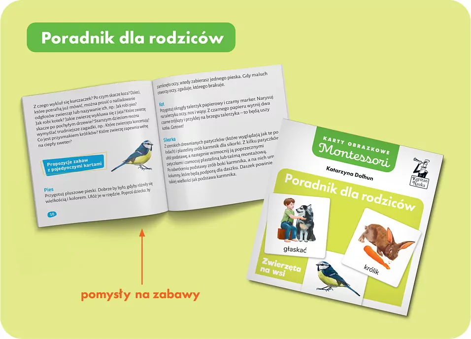 Montessori. Karty obrazkowe. Zwierzęta 1-3 lata - tantis.pl