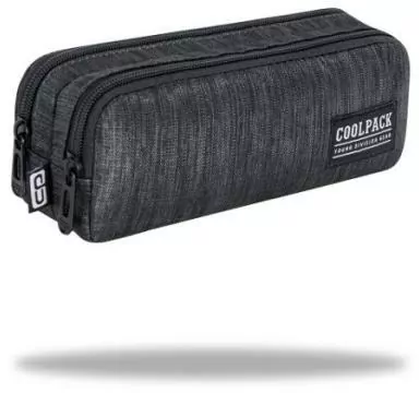 Piórnik saszetka podwójna prostokatna - Clio - Snow Black C69164 CoolPack - tantis.pl