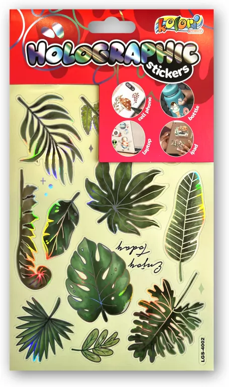 Naklejki holographic leaves PENMATE - tantis.pl