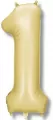 Balon foliowy cyfra 1 86cm złoty - tantis.pl