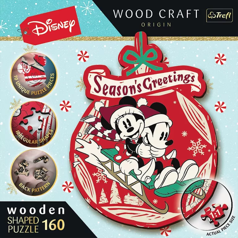 Puzzle drewniane 160. Świąteczna przygoda. 20192 - tantis.pl