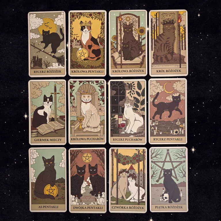 Tarot: Koty rządzą światem. Karty + przewodnik - tantis.pl