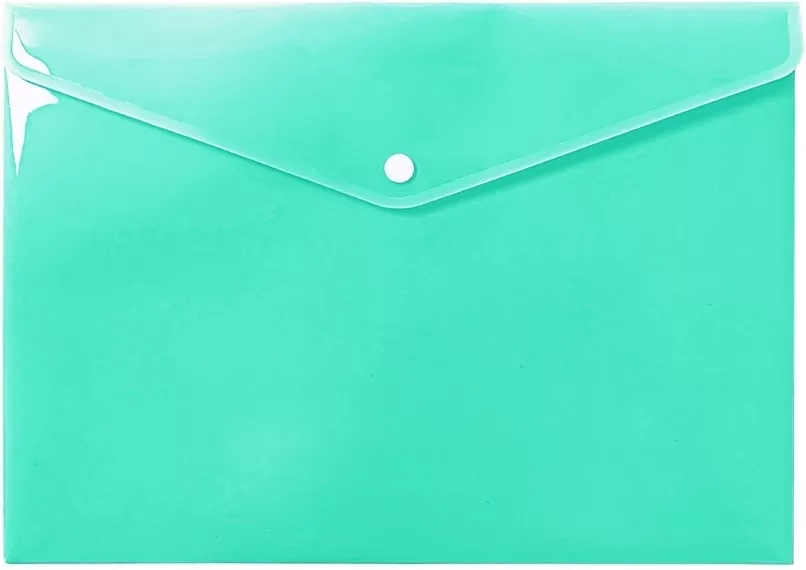 Teczka koperta A4 PP pastel zielona - tantis.pl