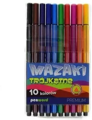 Mazaki trójkątne mix kolorów ZW201-10 - tantis.pl