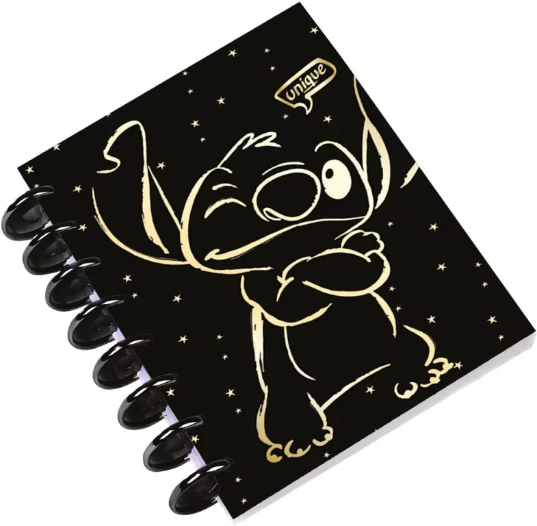 Kołobrulion B5 100k. Disney Gold Stitch Big Ring wzór 1 - tantis.pl