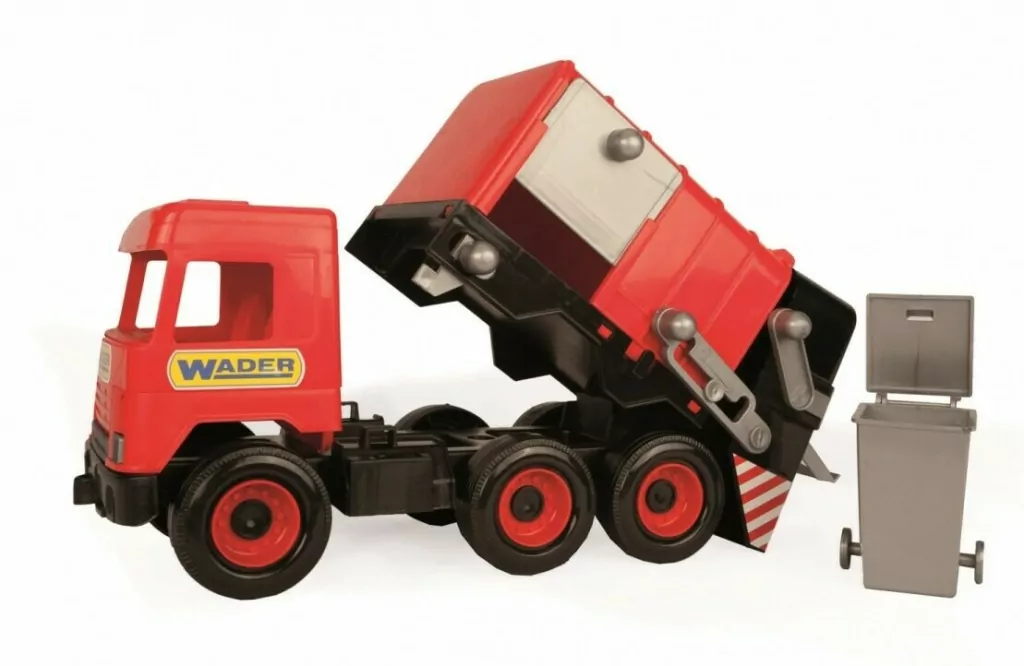 Śmieciarka czerwona. Middle truck - tantis.pl