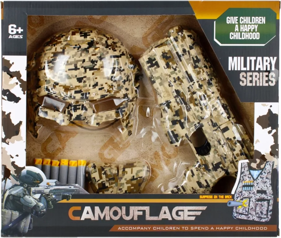 Pistolet na strzałki. Wojskowy z akcesoriami - tantis.pl