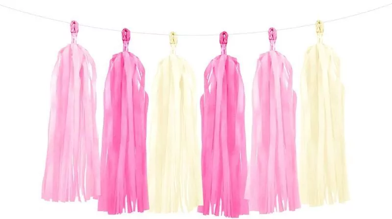 Girlanda frędzle róże - tantis.pl