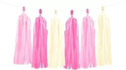 Girlanda frędzle róże