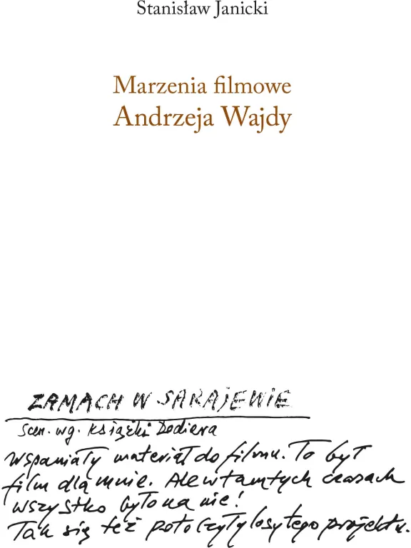 Marzenia filmowe Andrzeja Wajdy - tantis.pl