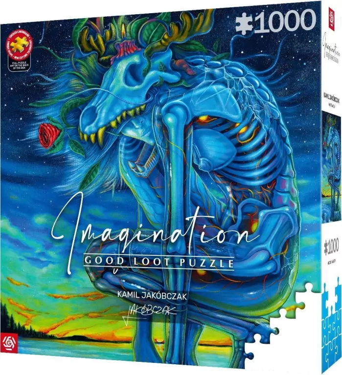 Puzzle 1000 Kamil Jakóbczak Biały Wilk - tantis.pl
