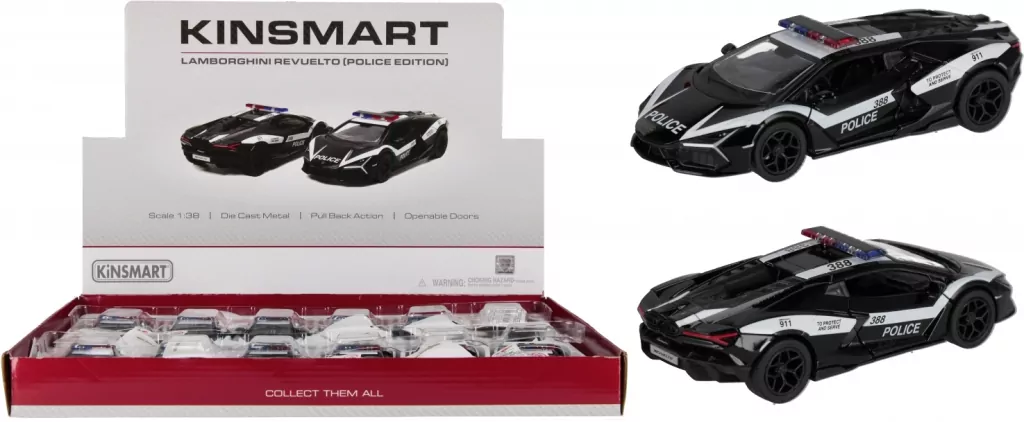 AUTO POLICJA MET P/B 1:38 LAMBO REVUELT 1/12 - tantis.pl