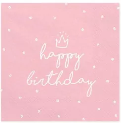 Serwetki Happy Birthday 33x33cm