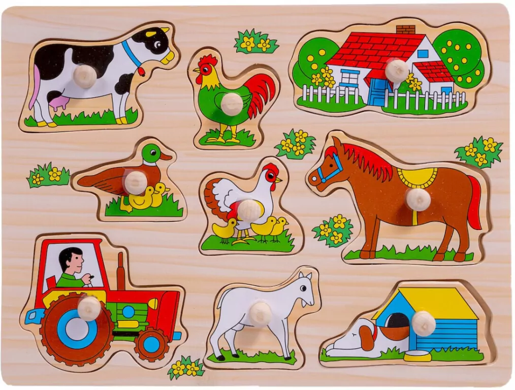 Układanka drewniana. Farma - tantis.pl